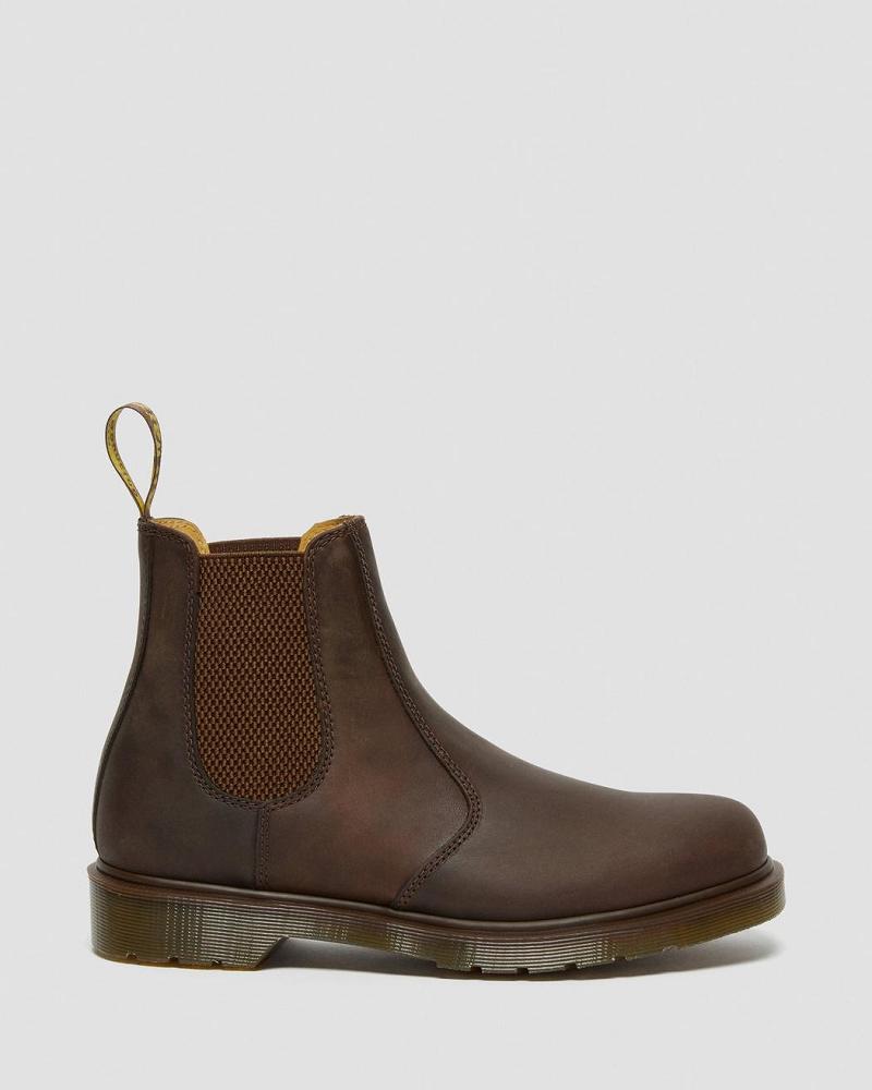 Dr Martens 2976 Crazy Horse Leren Enkellaars Heren Bruin | NL 380VRW